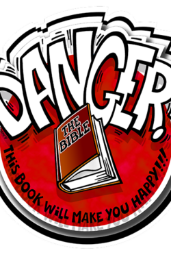 Autocollant "Danger" (anglais)