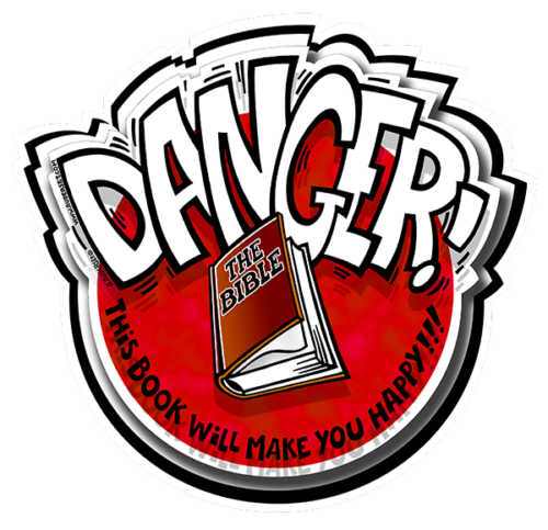 Autocollant "Danger" (anglais)