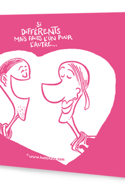 Carte postale "Si différents”