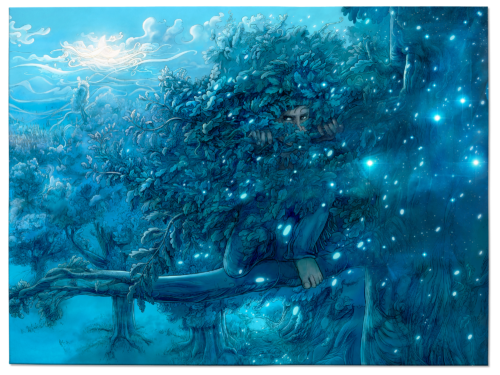Tableau Rendez-vous dans la forêt Origine (120X90 cm)