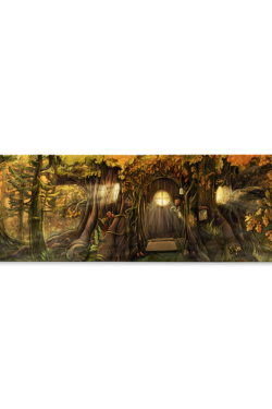 Tableau Rendez-vous dans la forêt 3 (120X30 cm)