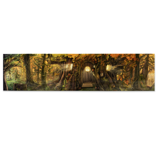 Tableau Rendez-vous dans la forêt 3 (120X30 cm)