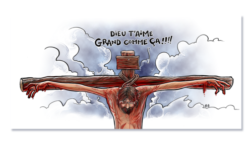 Carte postale "Grand comme ça"