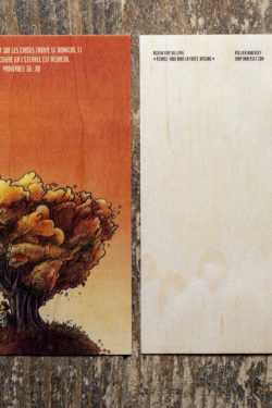 Carte postale en bois - Aube